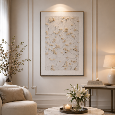 برواز لوحة جدارية فنية بارزة 3D – قياس 80×120 سم 14-4