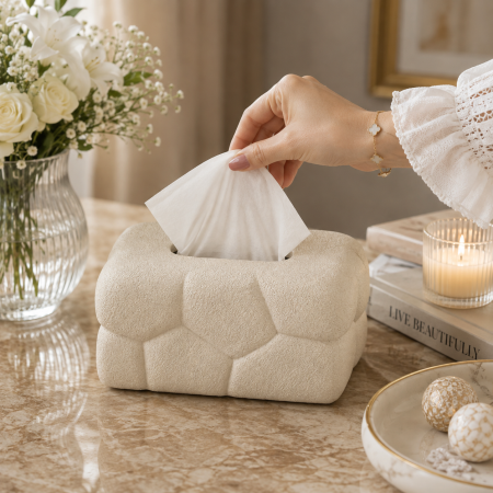 علبة محارم ديكورية بتصميم عصري – 25673