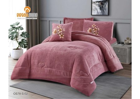 طقم لحاف فلانيل مفرد ونصف 5 قطع