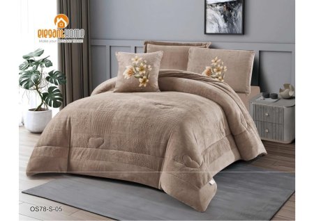 طقم لحاف فلانيل مفرد ونصف 5 قطع