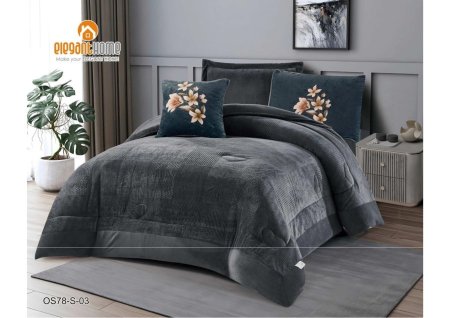 طقم لحاف فلانيل مفرد ونصف 5 قطع