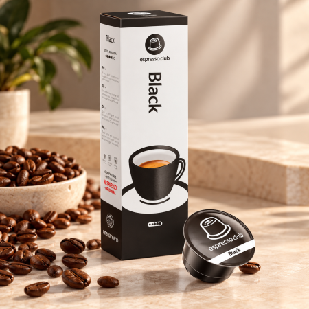 علبة كبسولات Espresso Club Black