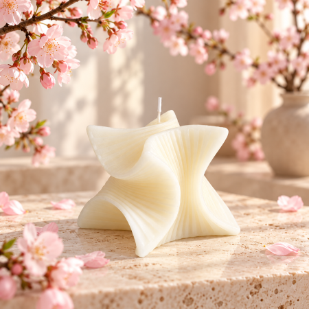 شمعة معطرة جمالية هندسية