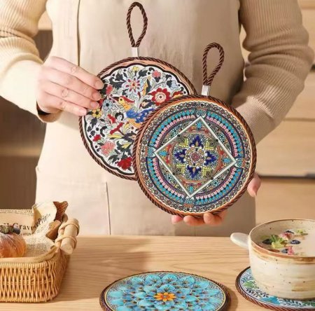 كوستر سيراميك مزخرف