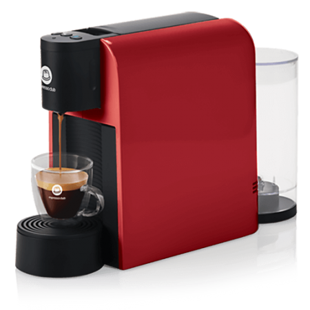 ماكينة صنع القهوة بيكولا الحمراء
