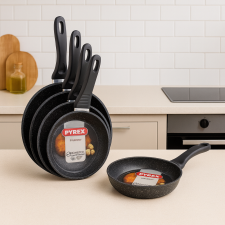 مقلاة بايركس Pyrex – 28 سم | Everyday Forged Fry Pan